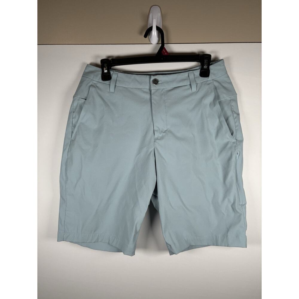 Lululemon Commission Golf Short 10 Mens 30 Cirrus Blue M7AW2S Chino Warpstreme